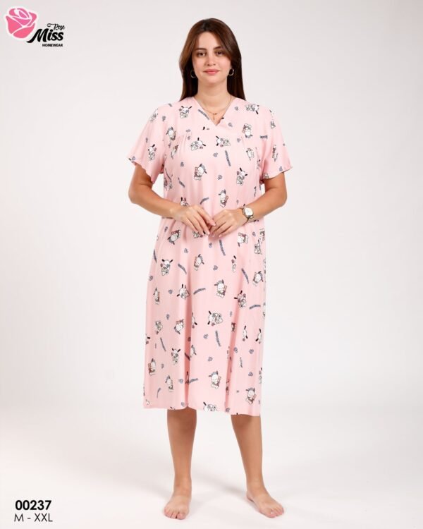 Rose Miss Chemise de nuit – Réf 00237 – Rose