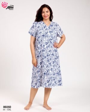 Rose Miss Chemise de nuit – Réf 00250 – Bleu