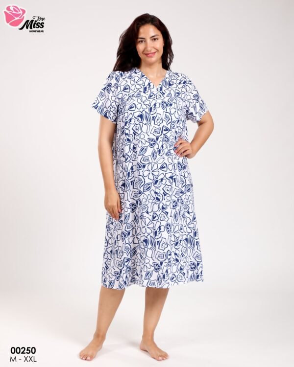 Rose Miss Chemise de nuit – Réf 00250 – Bleu