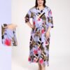 Rose Miss Robe d'intérieur longue – Réf 00341 – Lavande