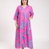 Rose Miss Robe d'intérieur longue – Réf 00375 – Fuchsia