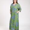 Rose Miss Robe d'intérieur longue – Réf 00375 – Vert