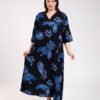 Rose Miss Robe d'intérieur longue – Réf 00375 – Noir