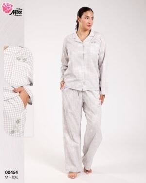 Rose Miss Pyjama vichy – Réf 00454 – Gris