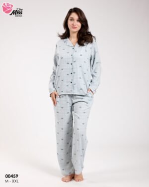 Rose Miss Pyjama – Réf 00459 – Bleu ciel