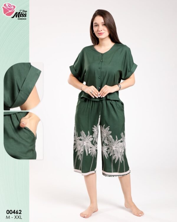 Rose Miss Ensemble pantacourt – Réf 00462 – Vert