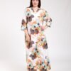 Rose Miss Robe d'intérieur longue – Réf 00487 – Blanc
