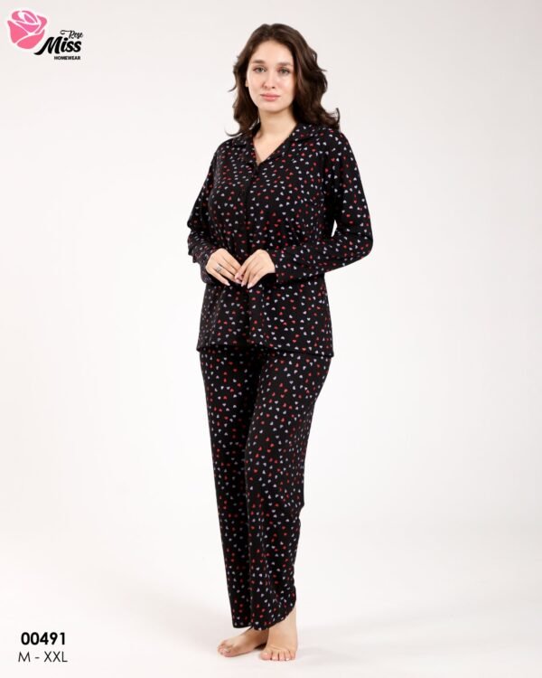 Rose Miss Pyjama – Réf 00491 – Noir