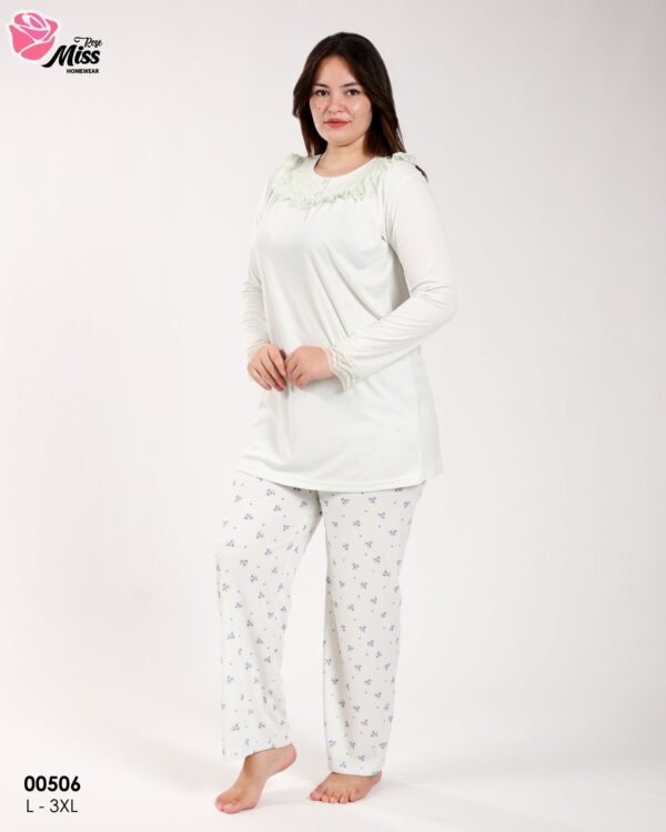 Rose Miss Pyjama – Réf 00506 – Vert d'eau