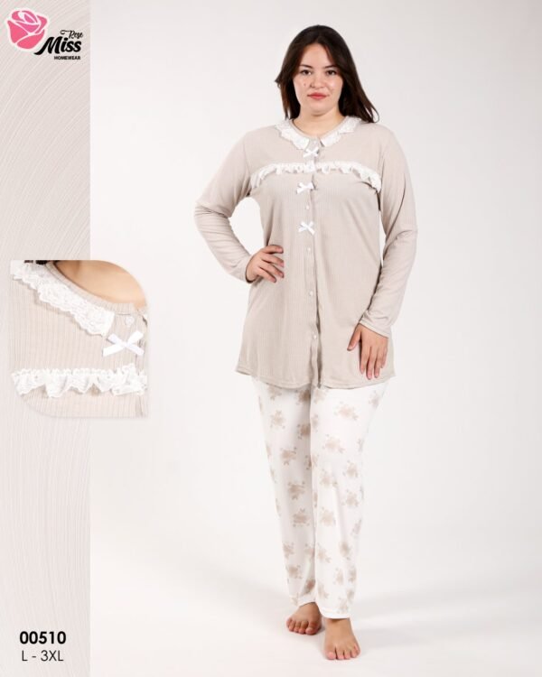 Rose Miss Pyjama – Réf 00510 – Taupe