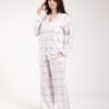 Rose Miss Pyjama à carreaux – Réf 00531 – Blanc bleu