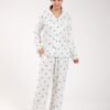 Rose Miss Pyjama rayé – Réf 00532 – Blanc vert