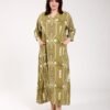 Rose Miss Robe d'intérieur longue – Réf 00560 – Kaki