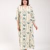 Rose Miss Robe d'intérieur longue – Réf 00560 – Écru