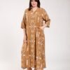 Rose Miss Robe d'intérieur longue – Réf 00560 – Camel