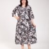 Rose Miss Robe d'intérieur longue – Réf 00614 – Gris zébré