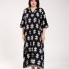 Rose Miss Robe d'intérieur longue – Réf 00615 – Noir