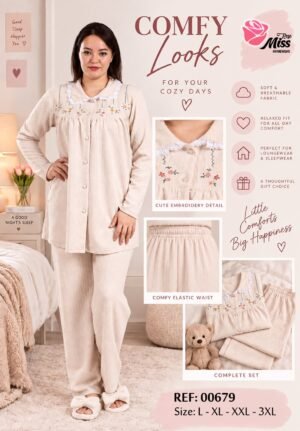 Rose Miss Pyjama – Réf 00679 – Beige