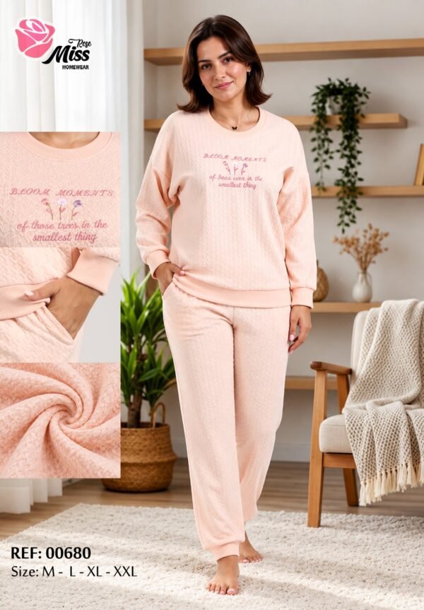 Rose Miss Pyjama – Réf 00680 – Pêche