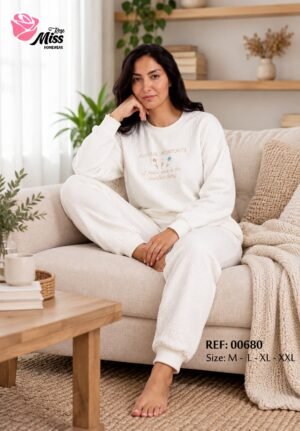 Rose Miss Pyjama – Réf 00680 – Écru