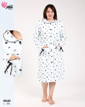 Rose Miss Robe de chambre – Réf 00682 – Bleu ciel