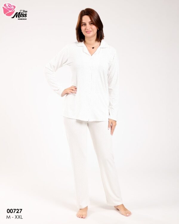 Rose Miss Pyjama – Réf 00727 – Blanc