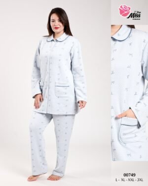 Rose Miss Pyjama – Réf 00749 – Bleu ciel