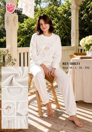 Rose Miss Pyjama – Réf 00831 – Écru