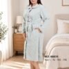 Rose Miss Robe de chambre polaire – Réf 00839 – Vert d'eau