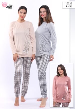 Rose Miss Pyjama à carreaux – Réf 10220 – Couleurs assorties