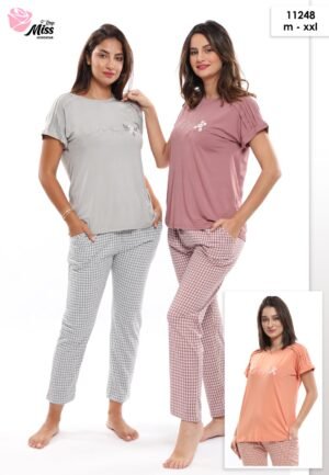 Rose Miss Pyjama vichy – Réf 11248 – Couleurs assorties