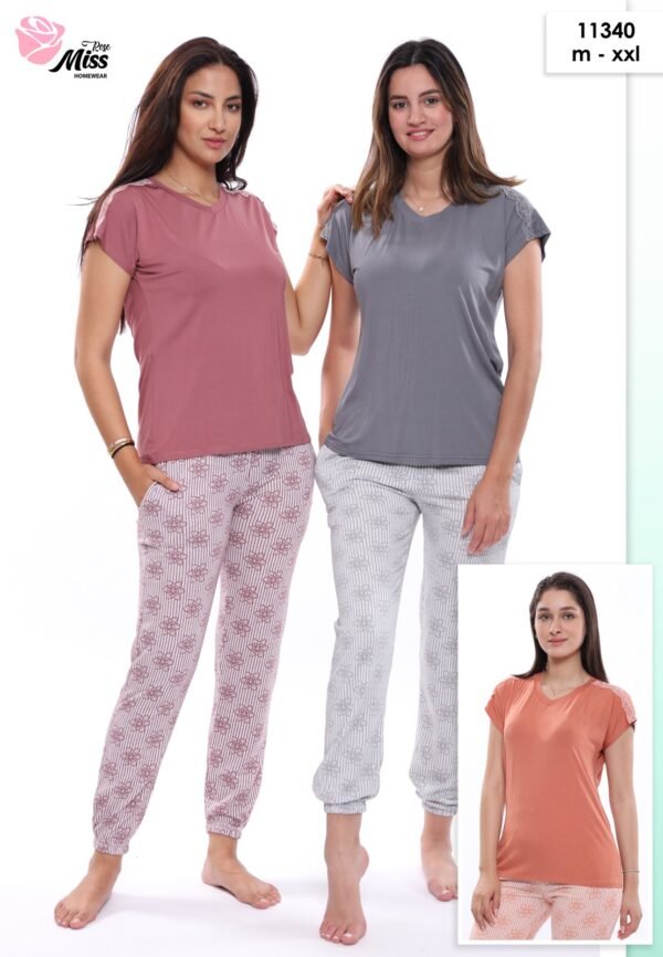 Rose Miss Pyjama – Réf 11340 – Couleurs assorties