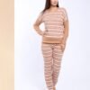 Rose Miss Pyjama rayé – Réf 12304 – Camel
