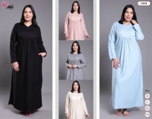 Rose Miss Robe d'intérieur longue – Réf 12525 – Couleurs assorties