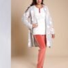 Rose Miss Pyjama 3 pièces avec robe de chambre – Réf 12556 – Gris corail