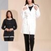 Rose Miss Pyjama 3 pièces avec robe de chambre – Réf 13547 – Noir