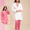 Rose Miss Pyjama 3 pièces avec robe de chambre – Réf 13547 – Rose