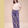 Rose Miss Ensemble pantalon imprimé – Réf 14016 – Beige bleu