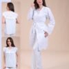 Rose Miss Pyjama 3 pièces avec robe de chambre – Réf 14047 – Bleu ciel