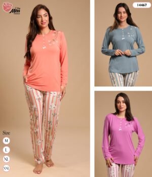 Rose Miss Pyjama – Réf 14467 – Couleurs assorties