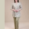 Rose Miss Pyjama tunique imprimée – Réf 14541 – Vert sauge