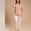 Rose Miss Pyjama manches courtes – Réf 14554 – Camel