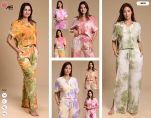 Rose Miss Pyjama tie-dye – Réf 14891 – Couleurs assorties