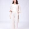 Rose Miss Pyjama 3 pièces avec kimono – Réf 15014 – Beige