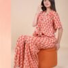 Rose Miss Pyjama imprimé ikat – Réf 15017 – Orange