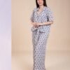Rose Miss Pyjama imprimé ikat – Réf 15017 – Gris