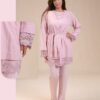 Rose Miss Pyjama 3 pièces avec robe de chambre – Réf 15037 – Vieux rose