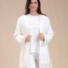 Rose Miss Pyjama 3 pièces avec robe de chambre – Réf 15037 – Écru