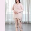 Rose Miss Pyjama fleuri – Réf 15068 – Pêche