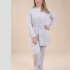 Rose Miss Pyjama 3 pièces avec gilet côtelé – Réf 15077 – Gris